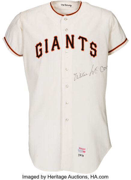 1970 Willie McCovey Game Worn San Francisco Giants Jersey, MEARS, Lot  #80012