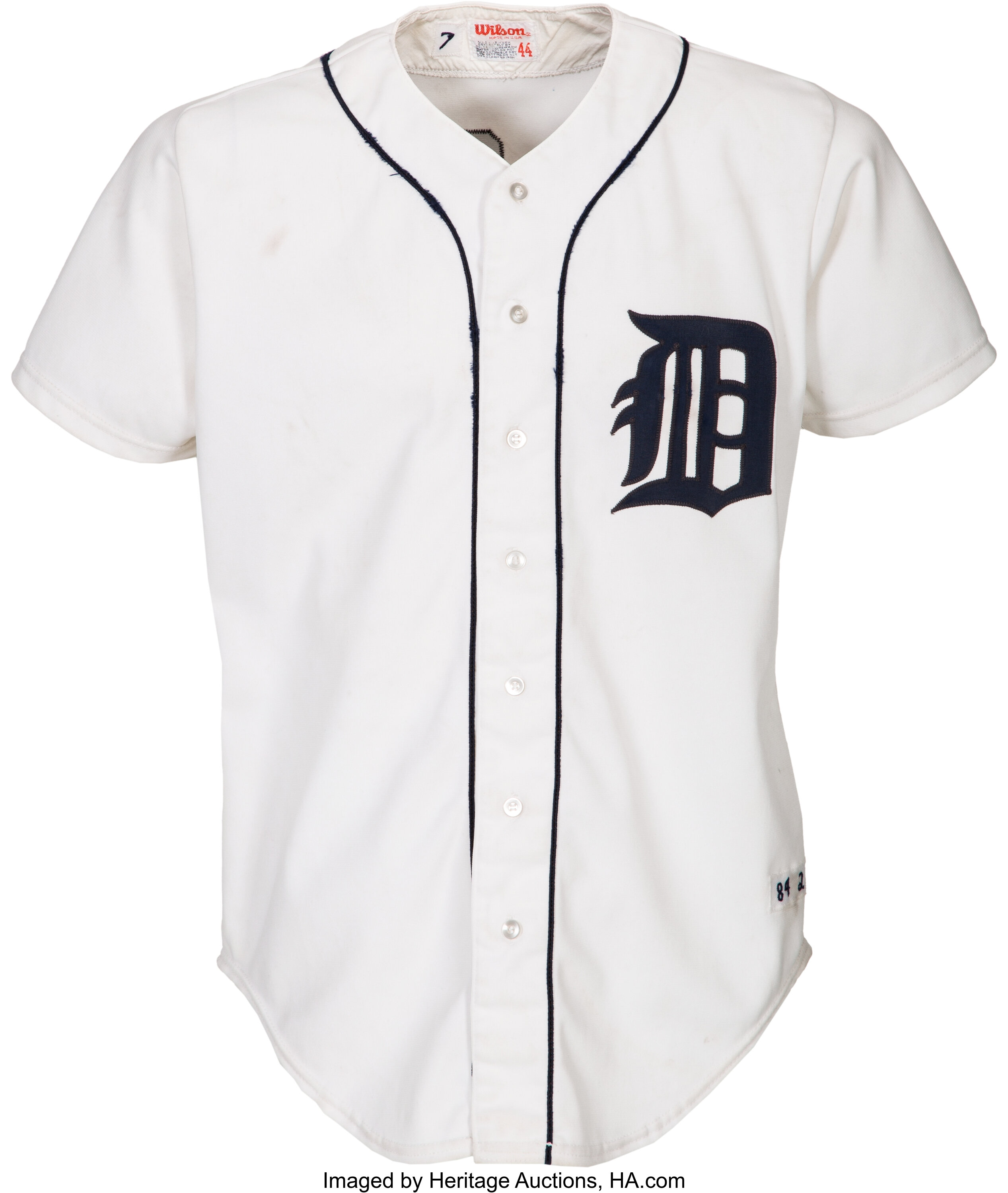 1987 Detroit Tigers Kirk Gibson #23 Game Used White Jersey