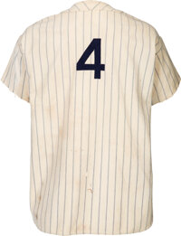 Game-worn Lou Gehrig jersey was the second-highest selling lot in