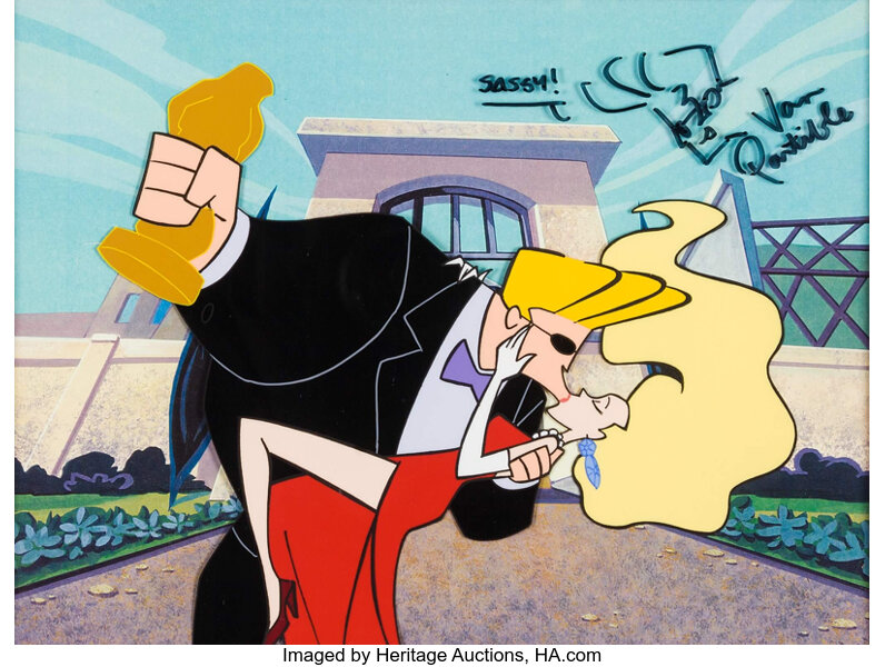 Johnny Bravo Production Cel (Cartoon Network, 1997).  Animation, Lot  #13125