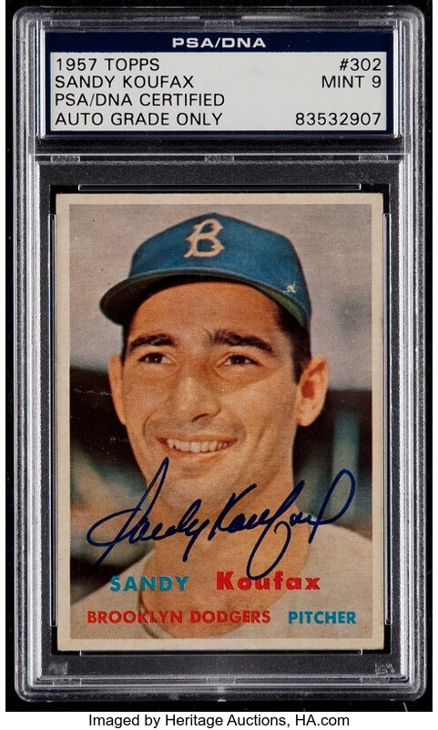 Sandy Koufax Memorabilia, Autographed Sandy Koufax Collectibles