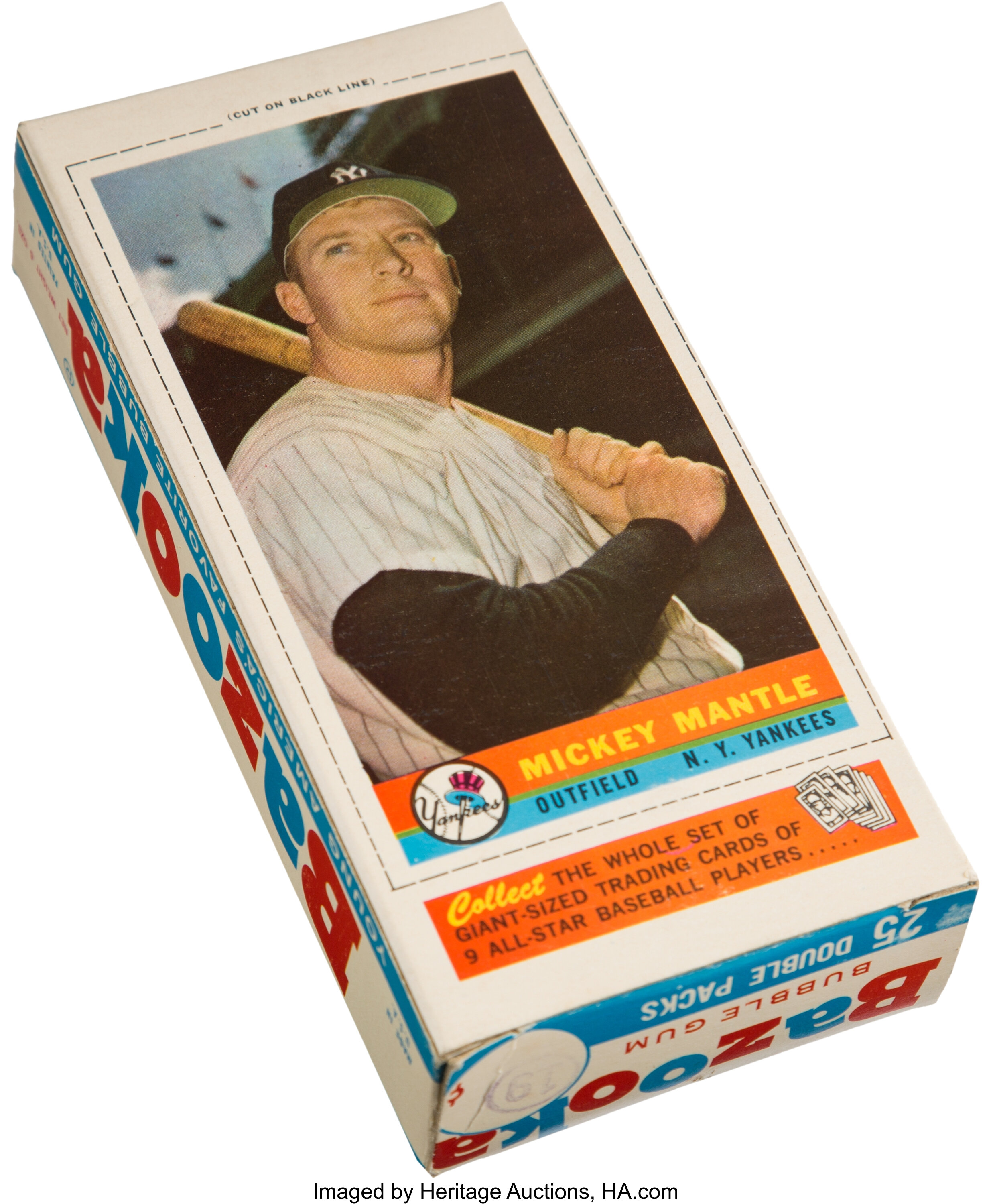 1966 Bazooka #7 Mickey Mantle 5 - EX