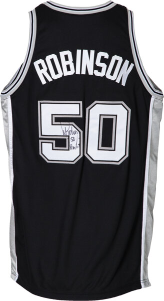 Lot Detail - 2001-02 David Robinson Game Used San Antonio Spurs Home Jersey