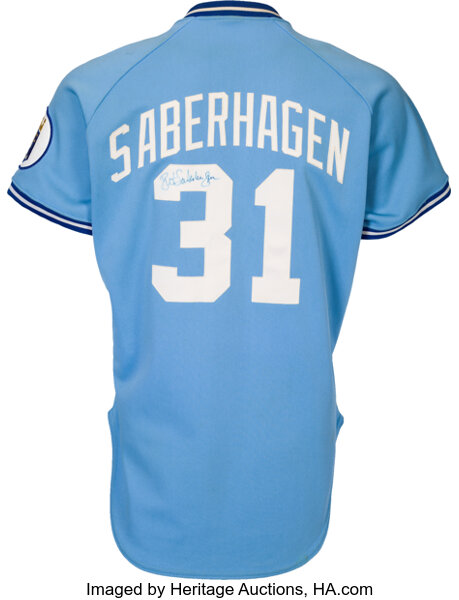 Authentic Kansas City Royals Bret Saberhagen Alternate Jersey