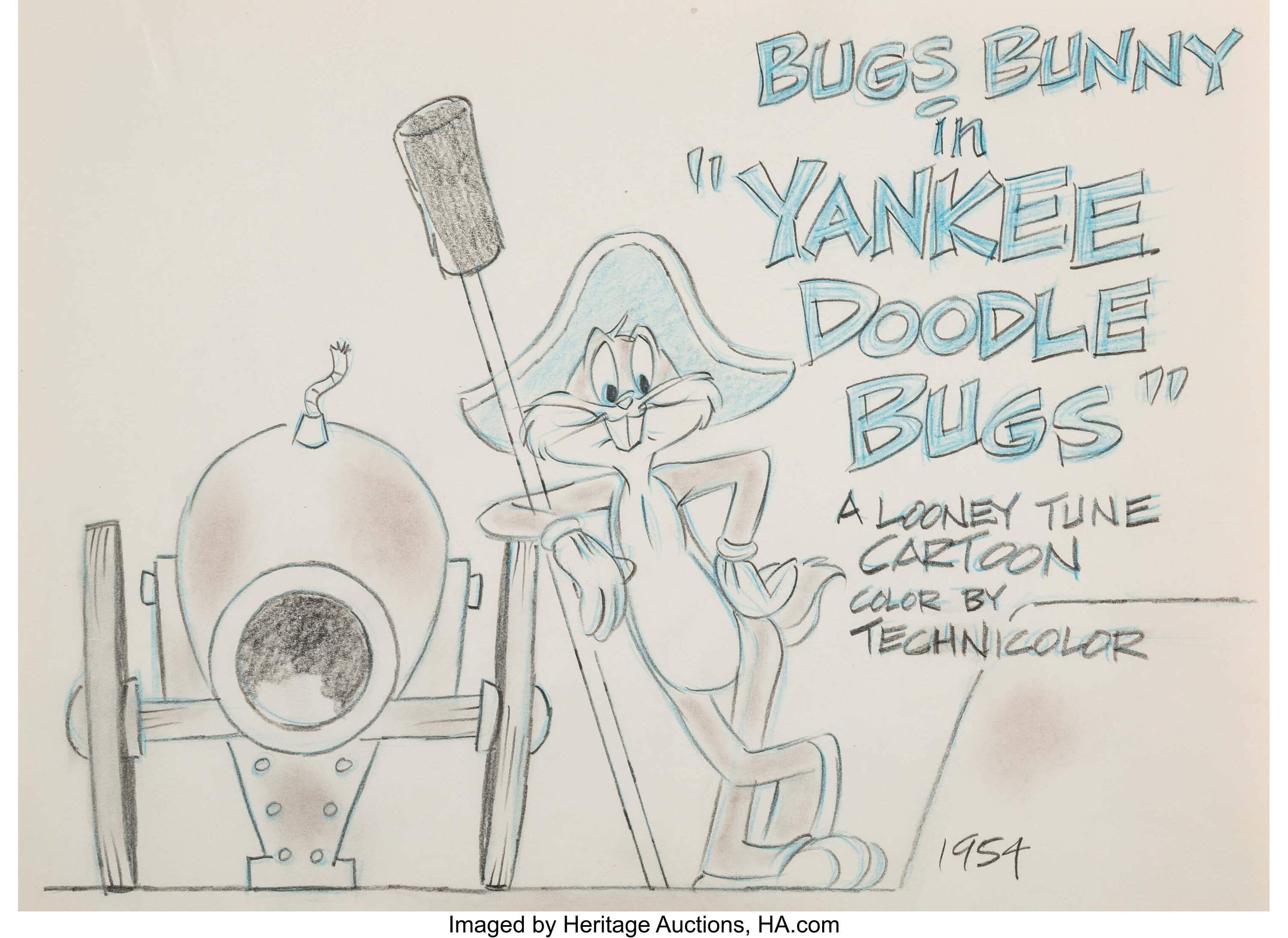 NEW YORK YANKEES BUGS BUNNY LITHO CELL LOONEY TUNES COA