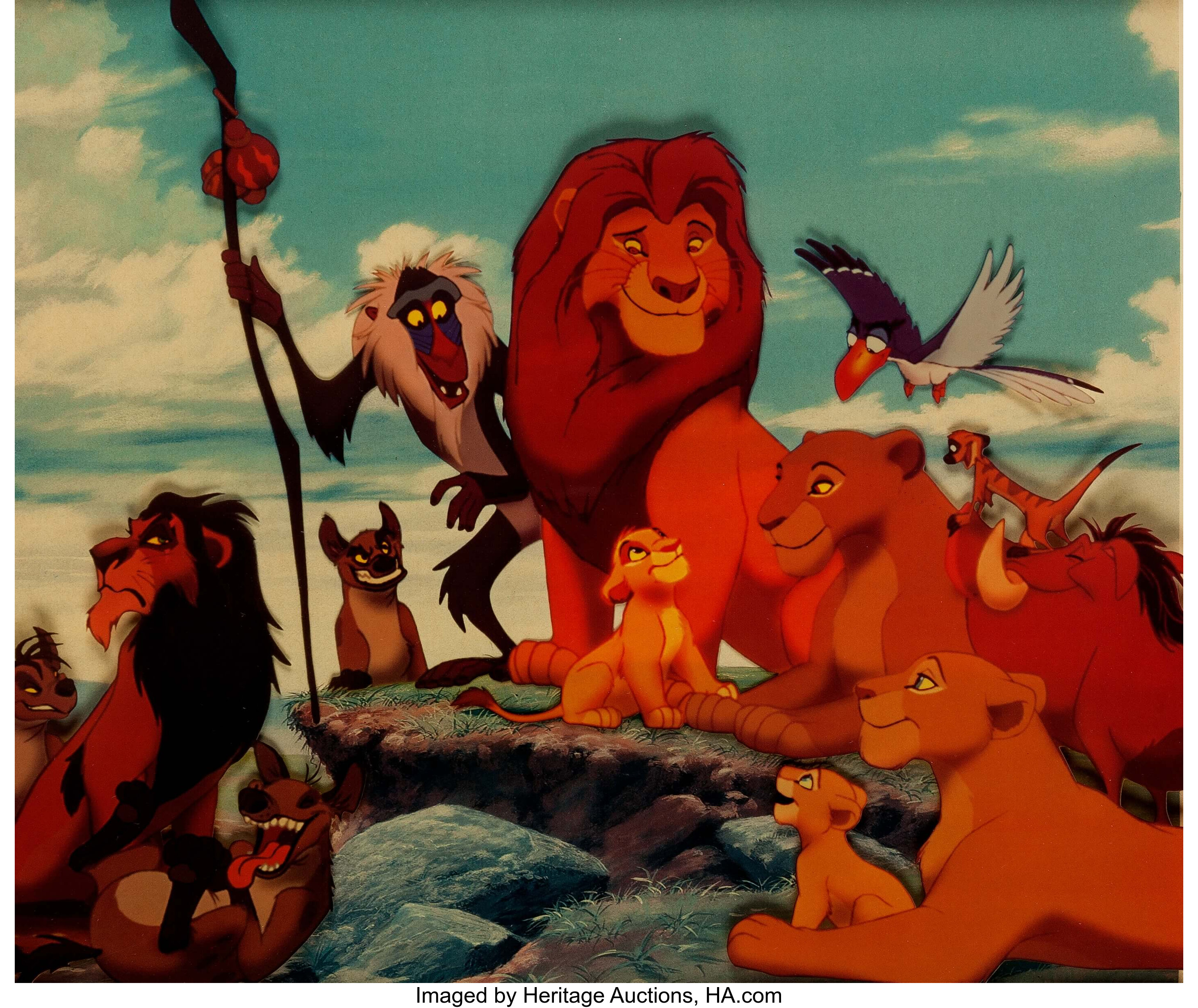 The Lion King Grand Opening Acetate Prints Walt Disney 1994