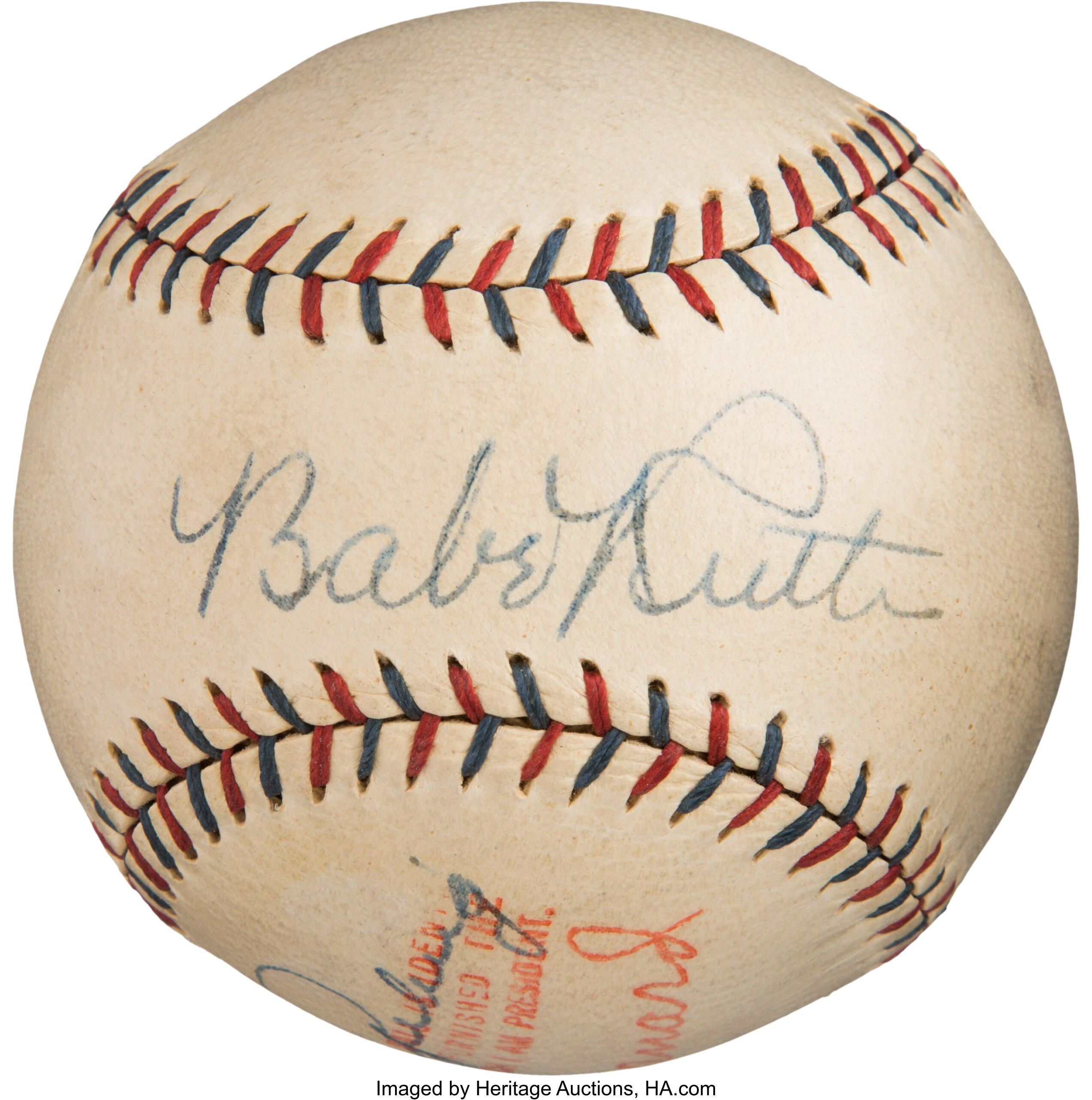 The Only Known Babe Ruth & Ty Cobb Dual-Signed Photograph