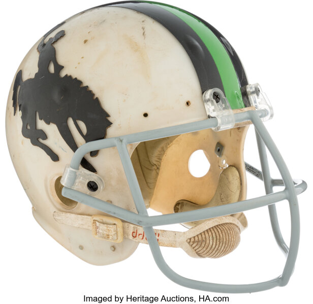 Wyoming Cowboys  Football helmets, College football helmets, Sports helmet