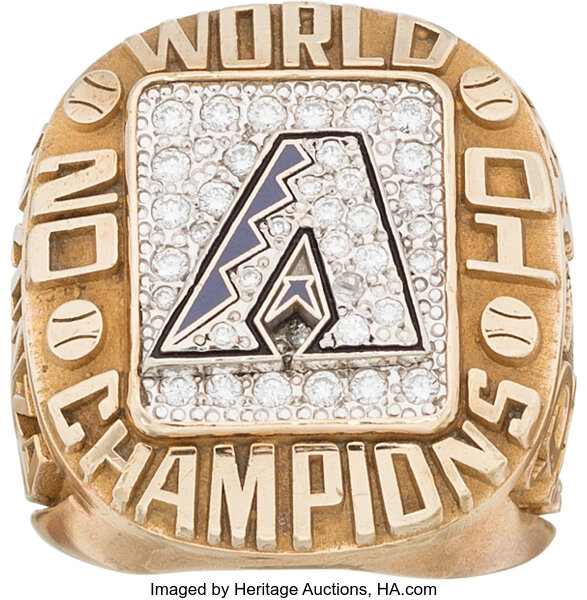2001 Arizona Diamondbacks World Series Championship Ring.