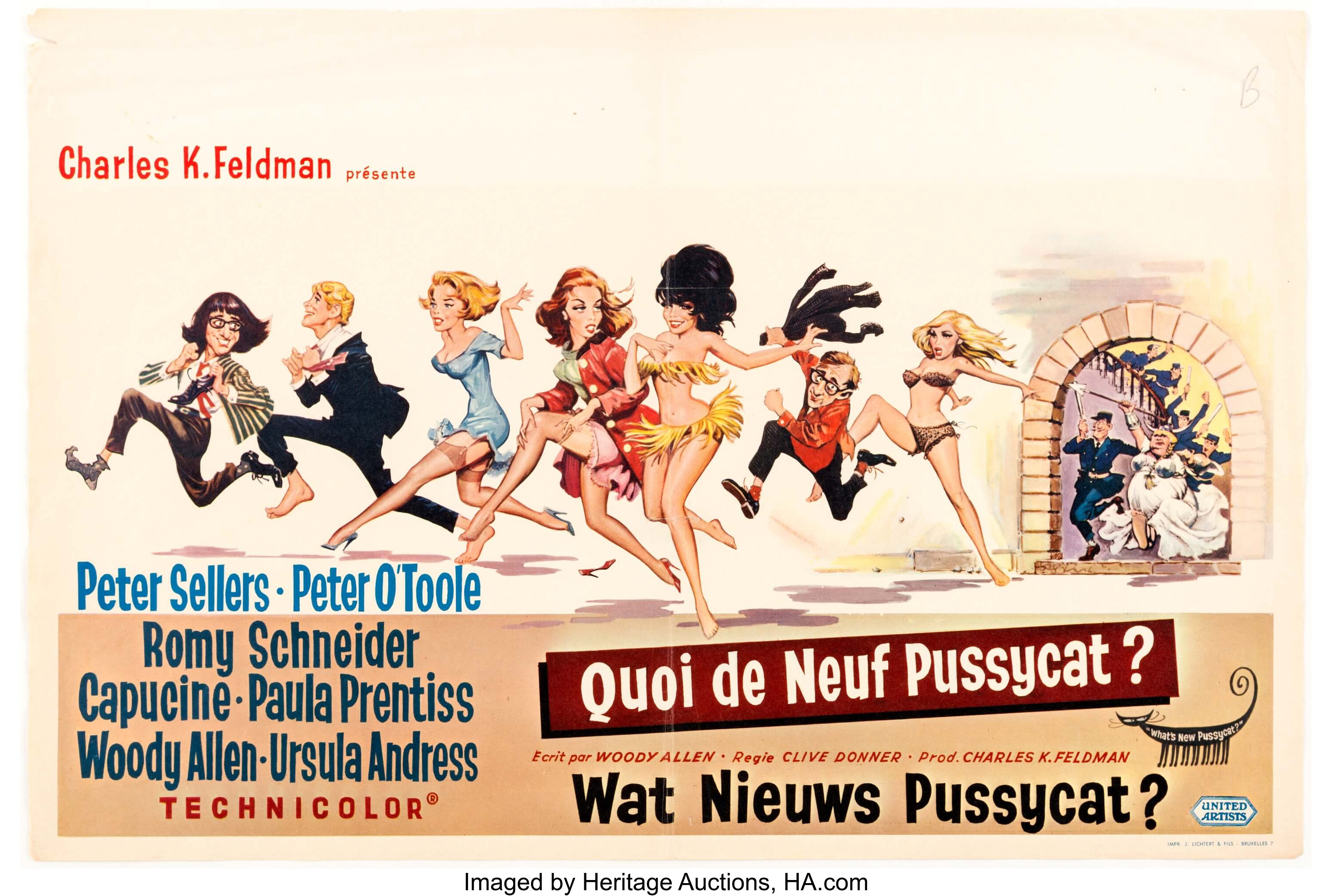 What S New Pussycat Belgian Small Movie Poster By Frank Frazetta Lot 11760 Heritage Auctions