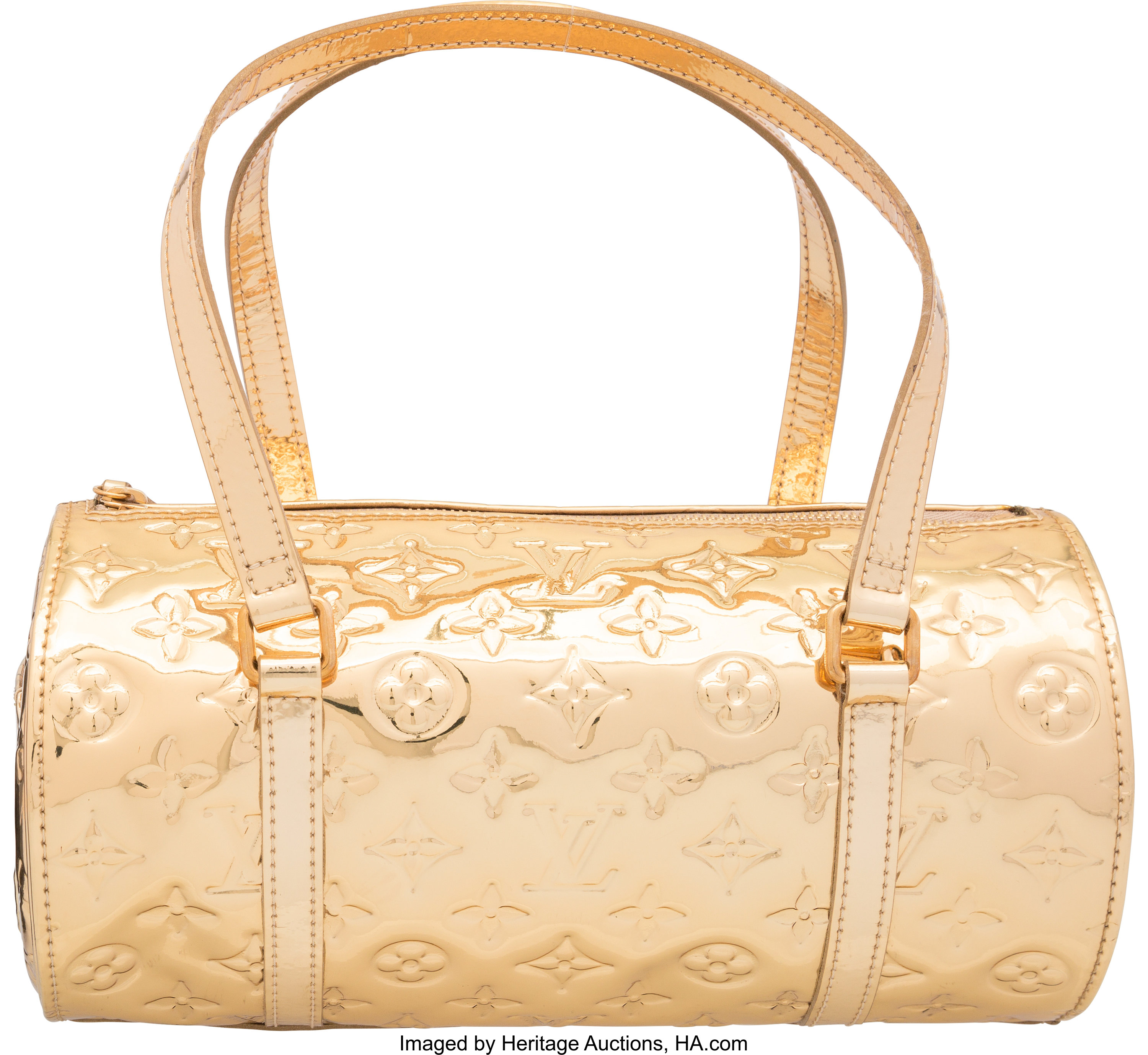 Louis Vuitton Gold Miroir Argent d'Or Monogram Vernis Leather, Lot #58030