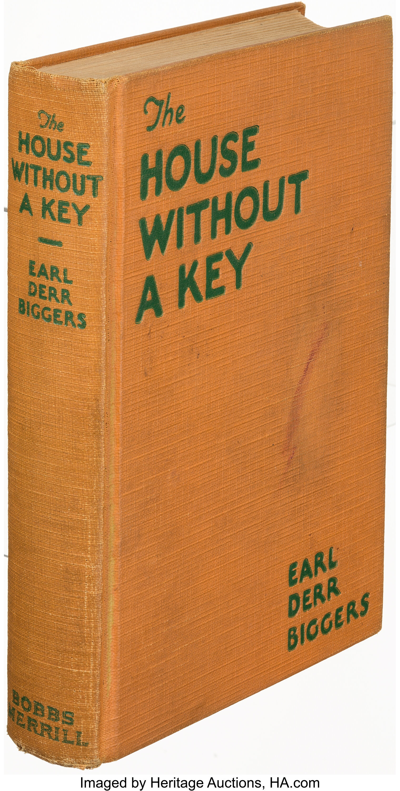 Earl Derr Biggers The House Without A Key Indianapolis 1925 Lot Heritage Auctions