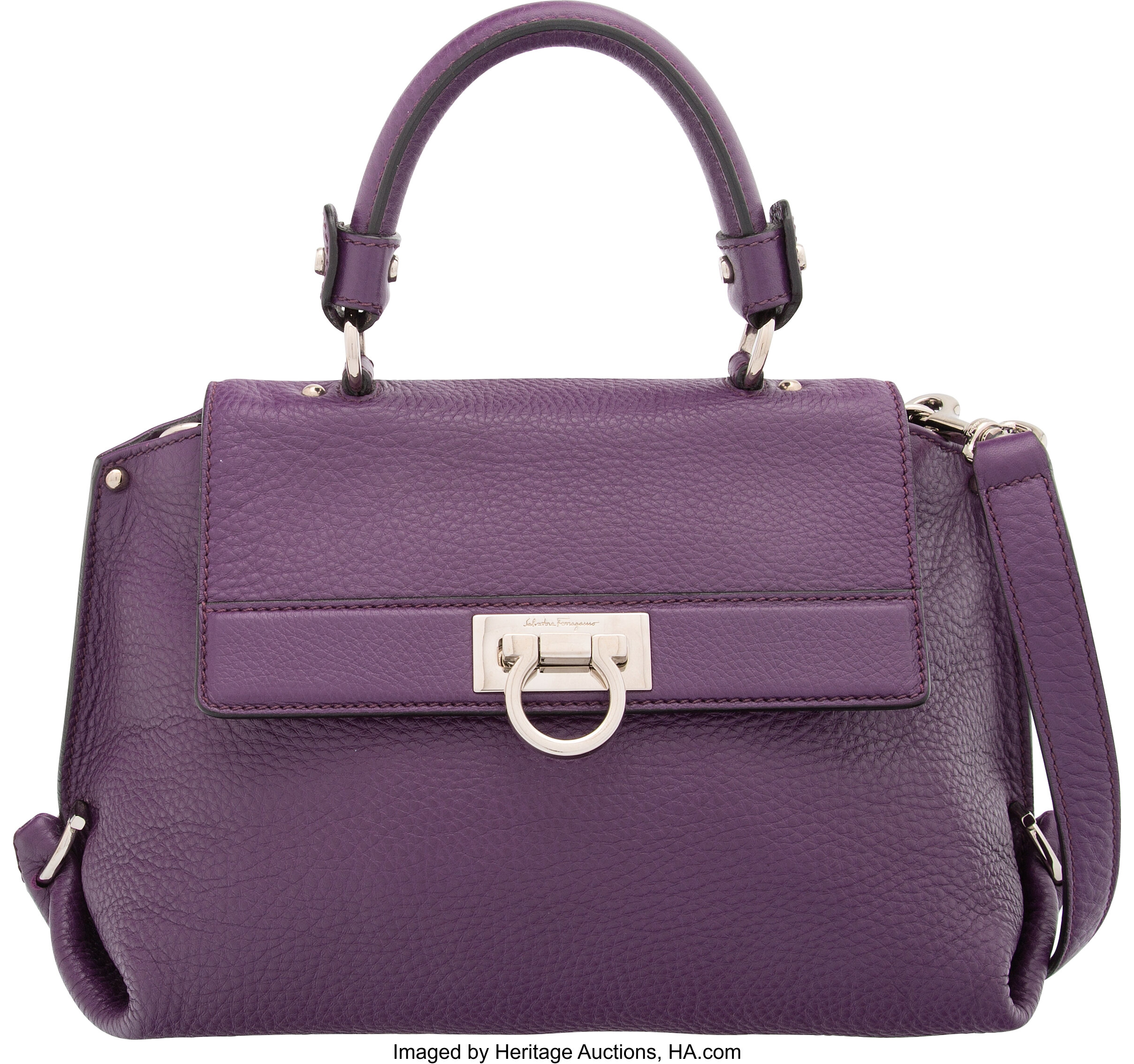 Ferragamo hotsell purple bag