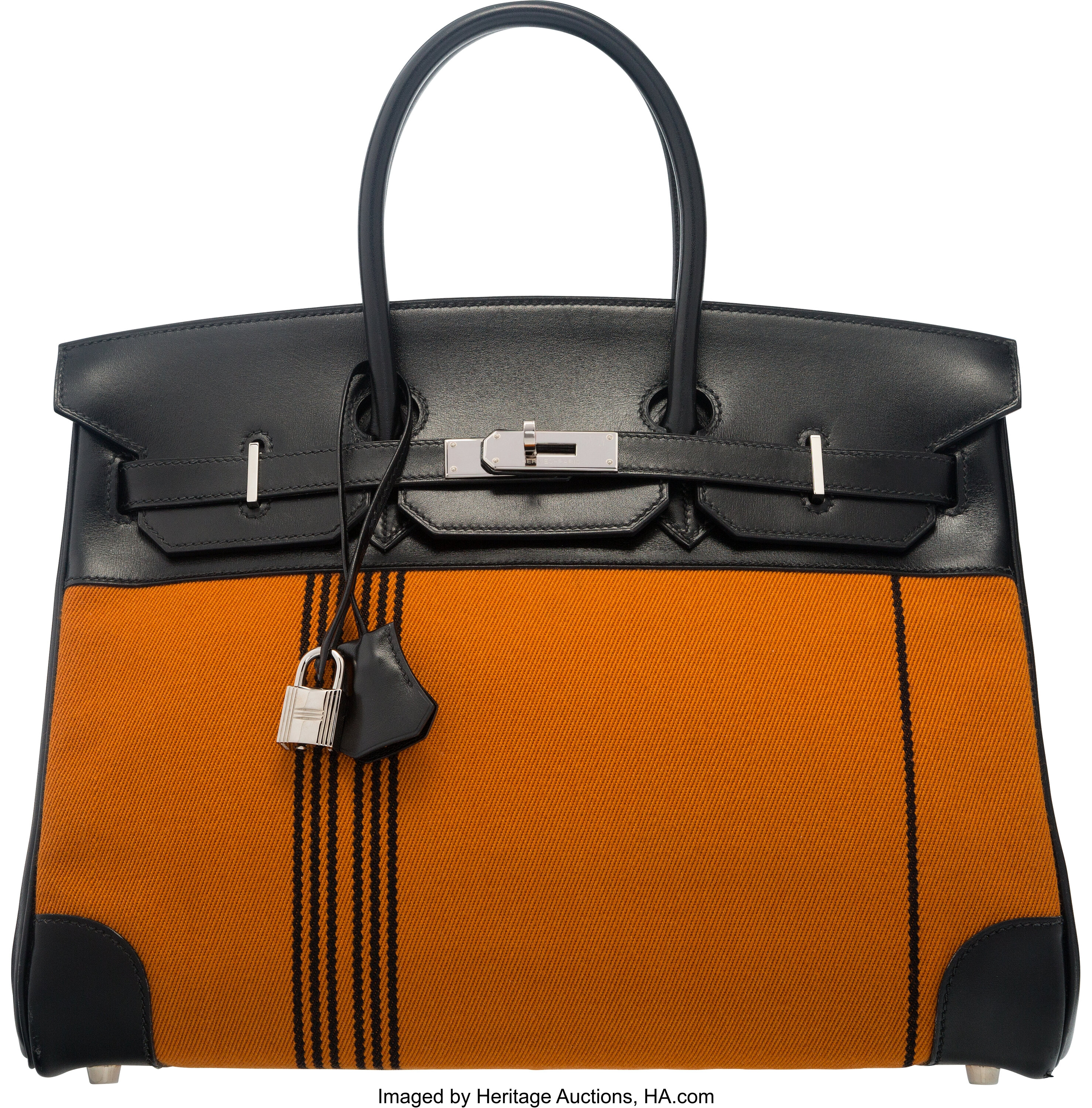 Hermes Limited Edition 35cm So Black Calf Box Leather Birkin Bag