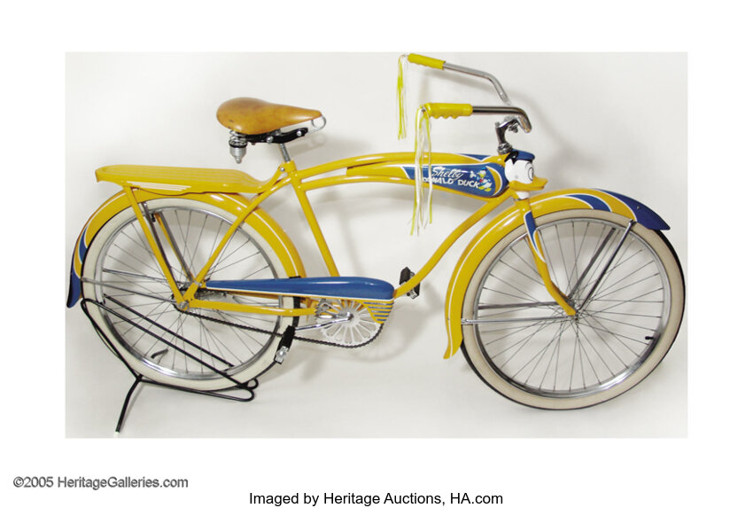 Donald Duck Bicycle (Shelby, 1949). These 1949 Donald Duck