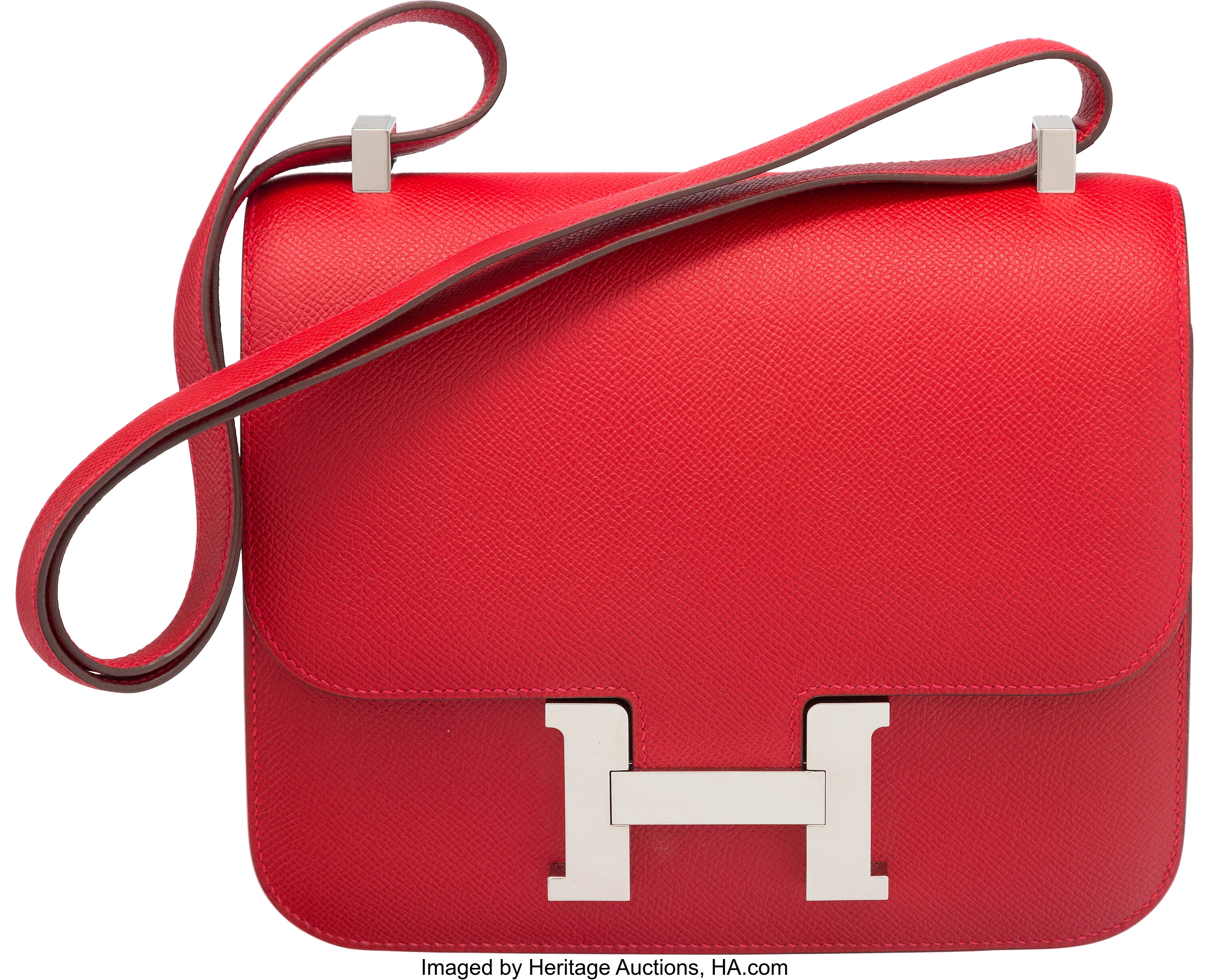 Hermes Bi-Color Constance 23cm Bag Epsom Calfskin Palladium