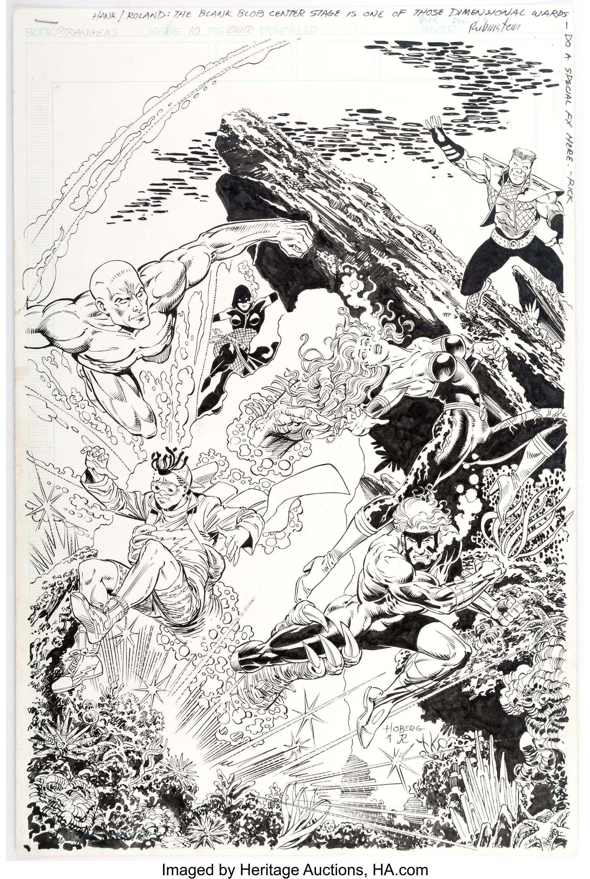 Rick Hoberg and Joe Rubinstein The Strangers #10 Cover Original Art ...