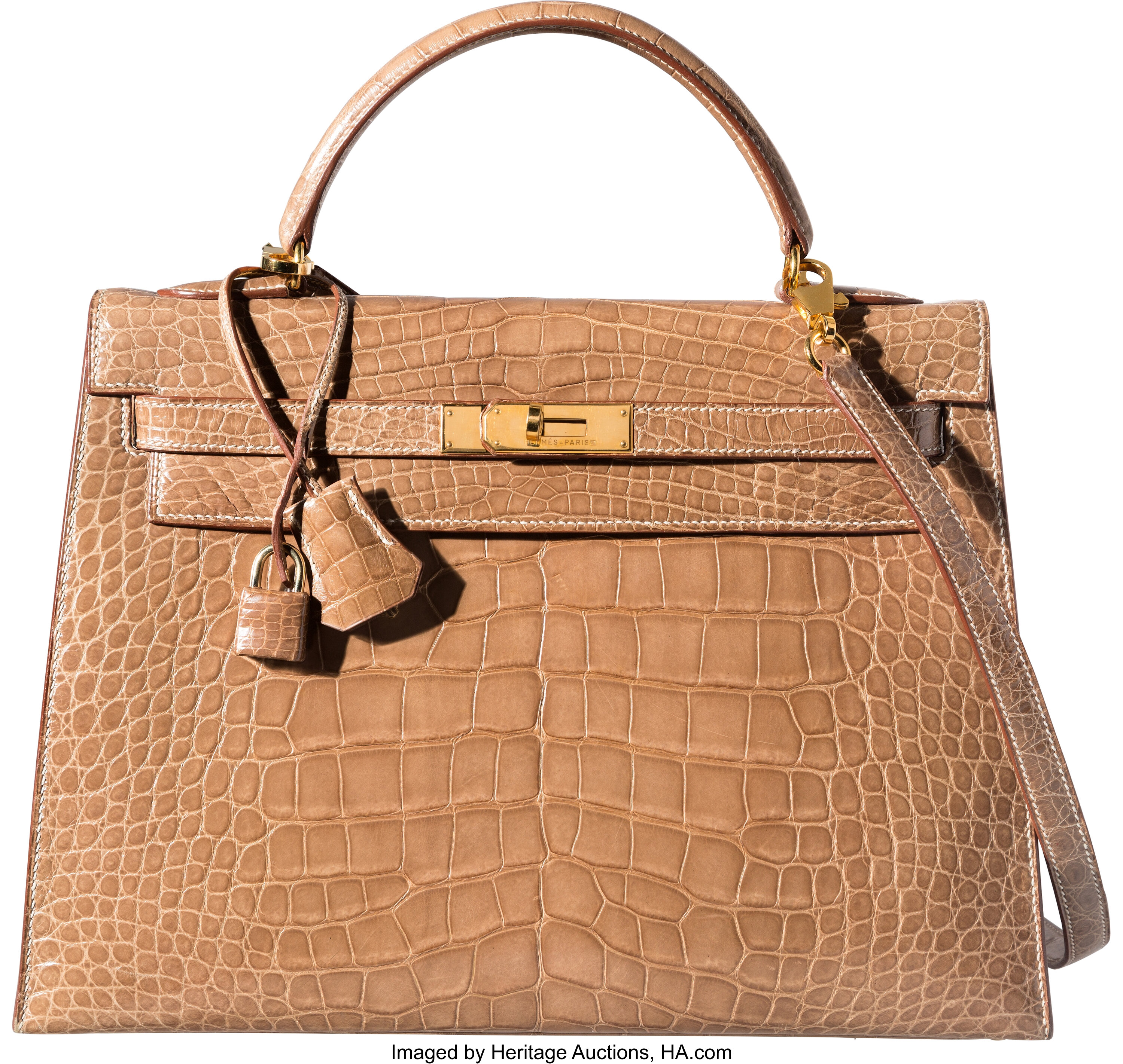 Hermes Vintage Kelly bag ficelle alligator