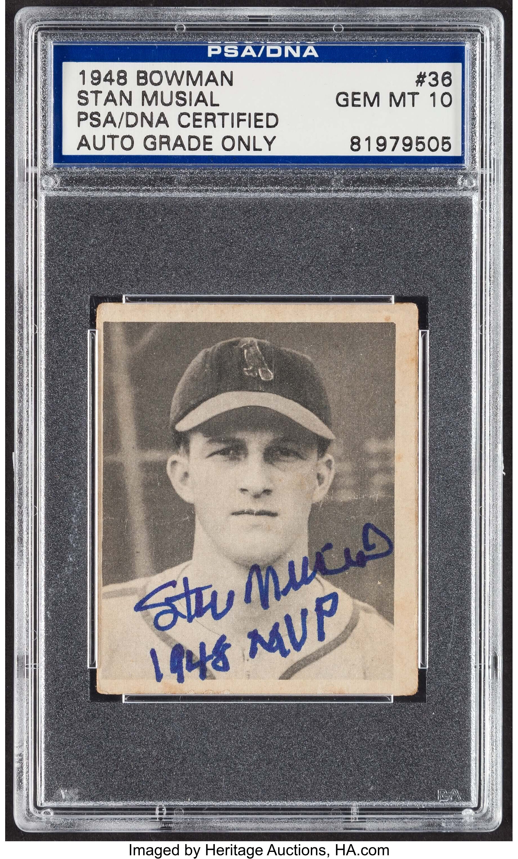 Stan Musial Autographed Stan the Man Postcard at 's Sports
