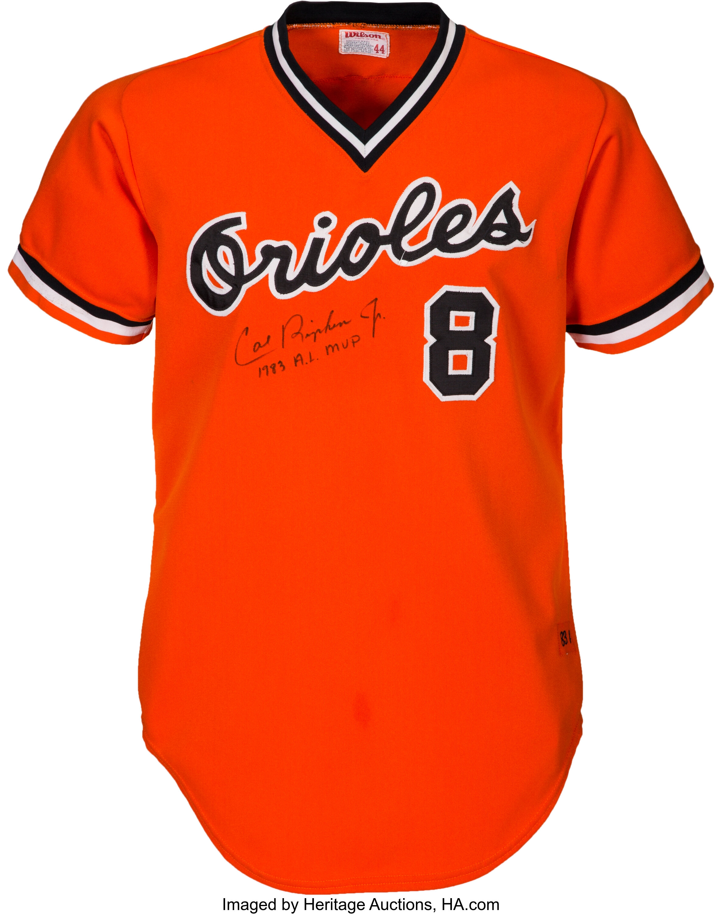 1999 Cal Ripken Jr. Game Used & Signed Baltimore Orioles Road Jersey (Ripken  LOA), Sotheby's & Goldin Auctions Present: A Century of Champions, 2020