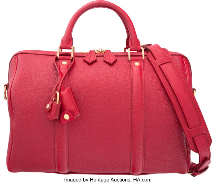 Louis Vuitton Red Leather Lumineuse Pm Shoulder Bag Auction