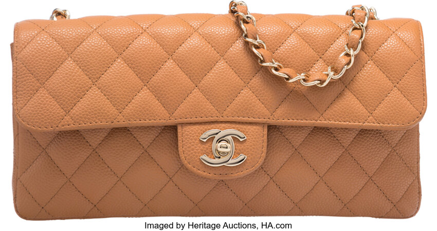 Chanel East West Flap Bag - 14 For Sale on 1stDibs