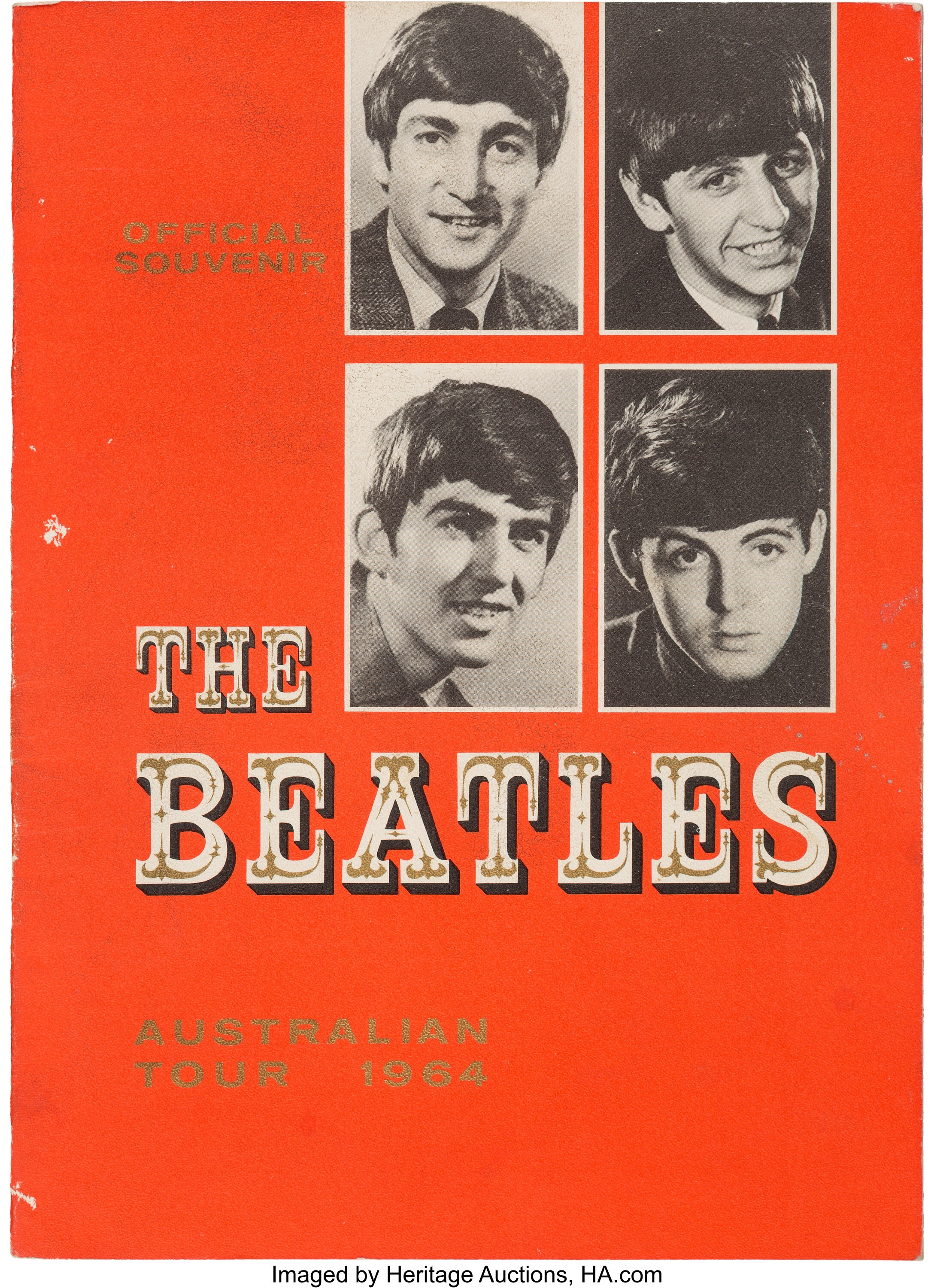 Beatles Australian Tour Official Souvenir Program (Australia, | Lot ...