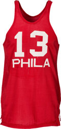 1986-87 World B. Free Game Worn Philadelphia 76ers Uniform with, Lot  #50830