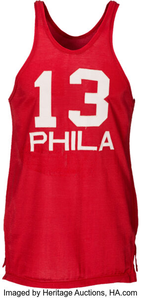 Wilt Chamberlain's Philadelphia 76ers Retirement Jersey