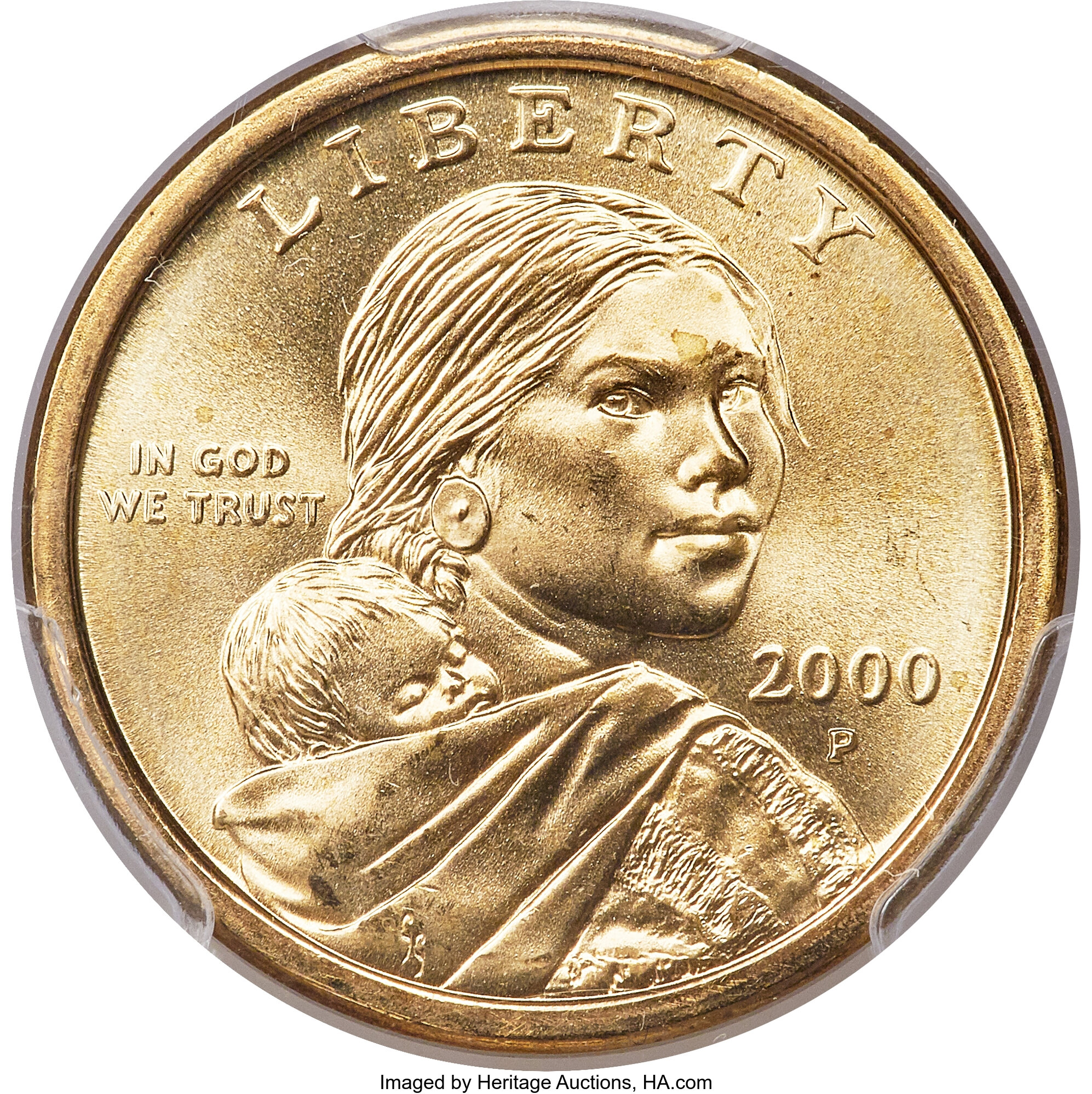 2000-P $1 Wounded Eagle, FS-901, MS68 PCGS.... Sacagawea Dollars