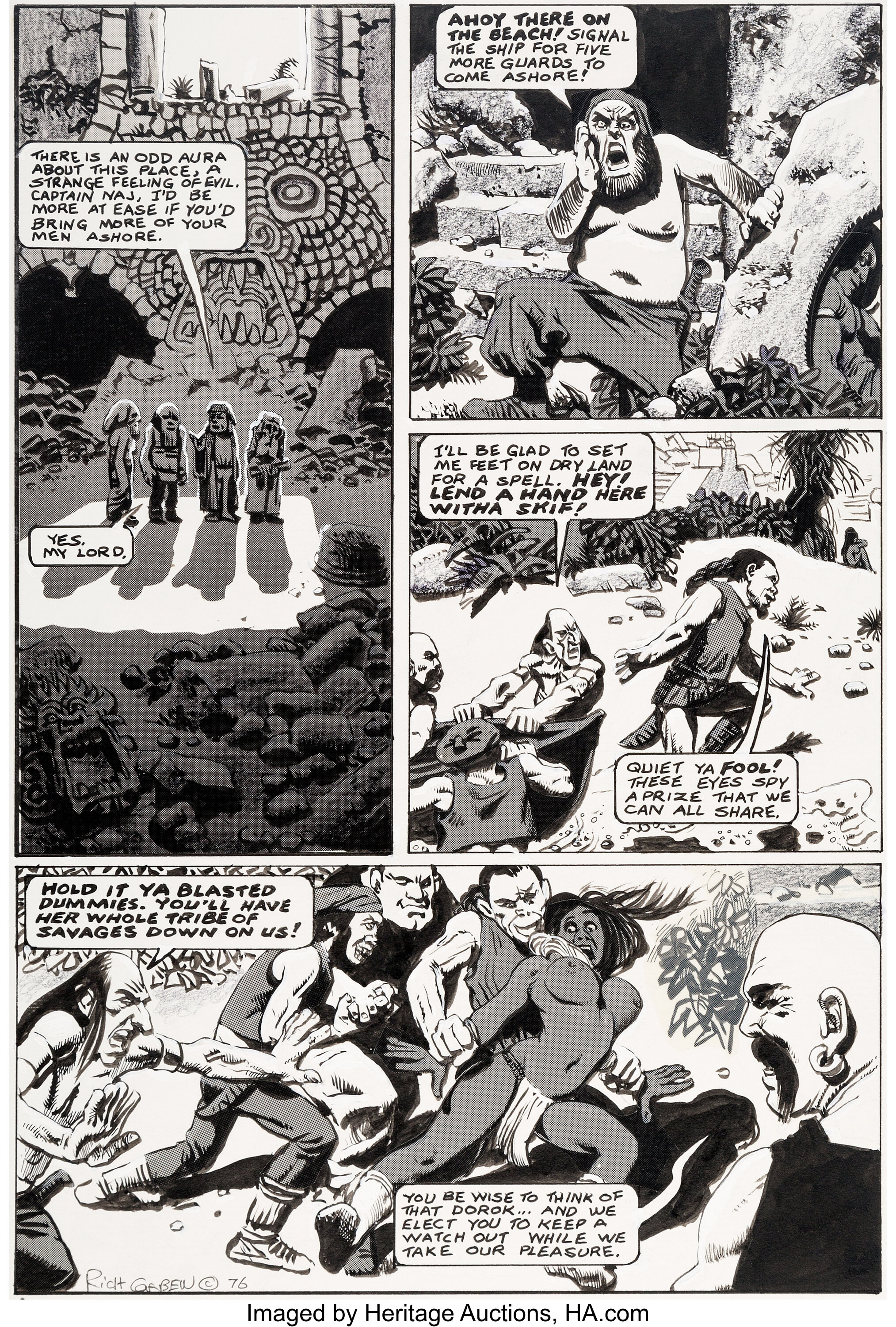 Richard Corben Hot Stuf' #3 Story Page 4 Original Art (Sal | Lot ...