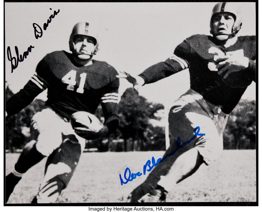 Glenn Davis and Doc Blanchard Signed Photograph.... Football | Lot ...