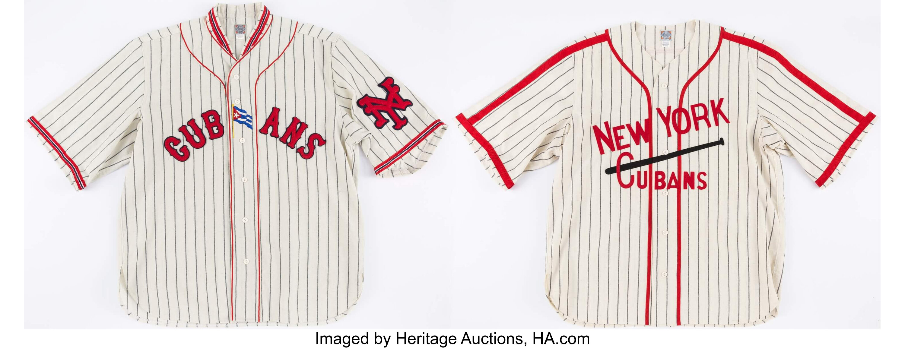 New York Cubans Jerseys Lot of Two. Baseball Collectibles, Lot #43198