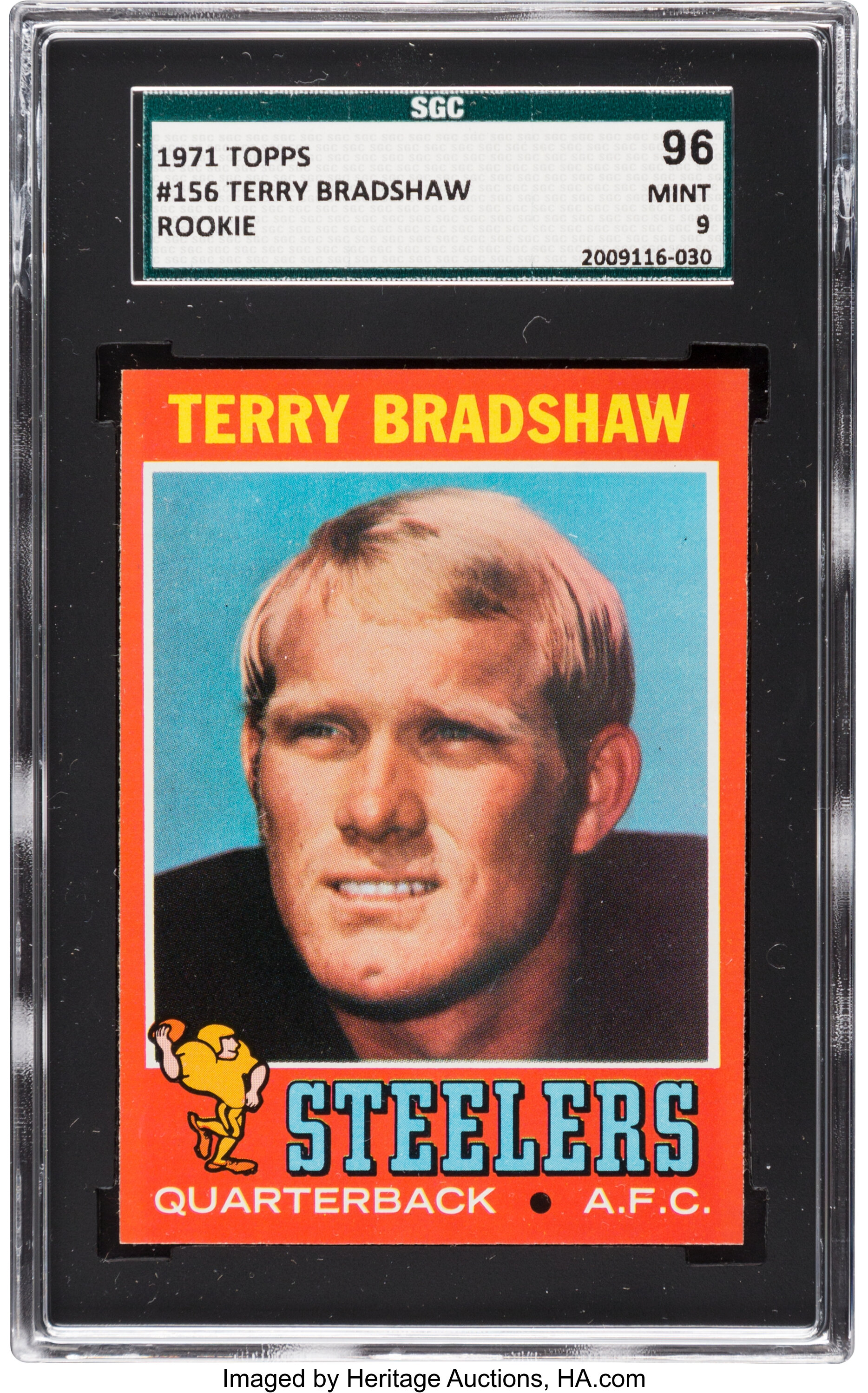 1971 Terry Bradshaw #156 ROOKIE CARD — Global Experience Trading