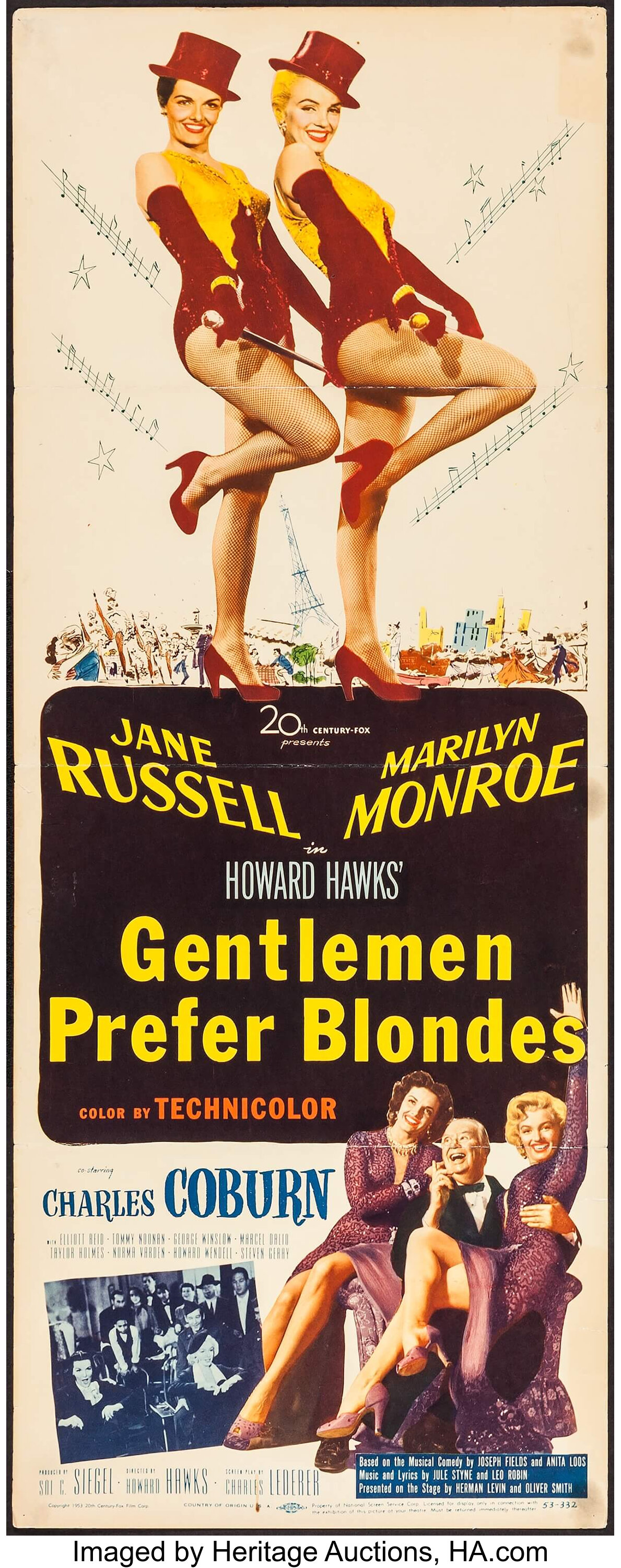 prefer century 20th blondes gentlemen fox 1953 posters musical