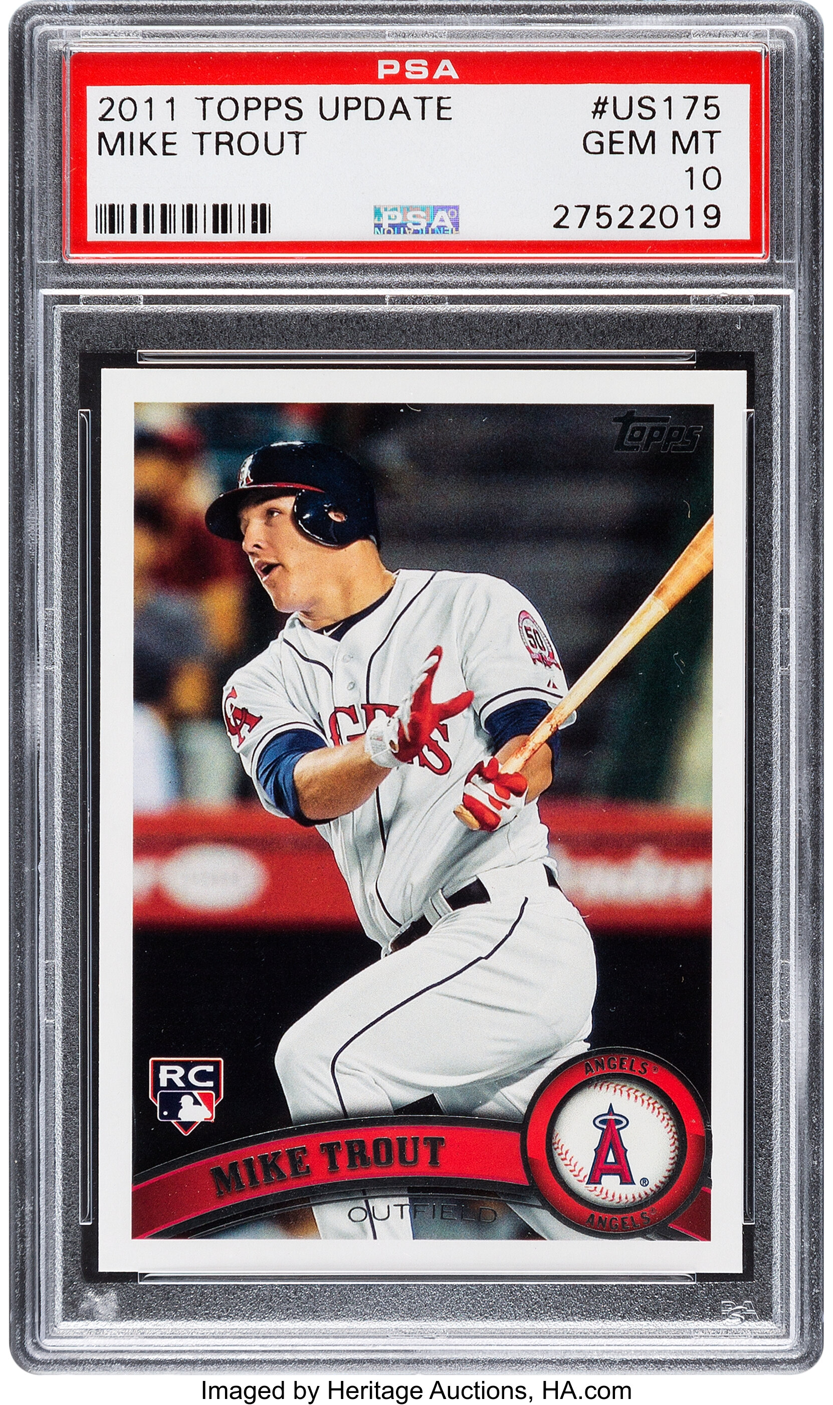 2011 Topps Update Mike Trout US175 PSA 10