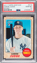 2017 Topps Chrome Aaron Judge Catching PSA 10 Gem Mint Graded Rookie Card