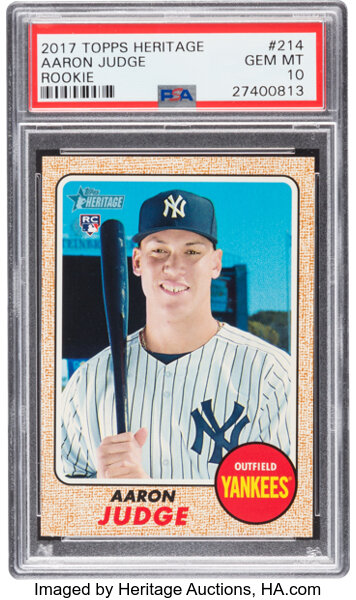 Aaron Judge 2017 Topps Heritage Real One Autographs #ROA-AJ Price Guide -  Sports Card Investor