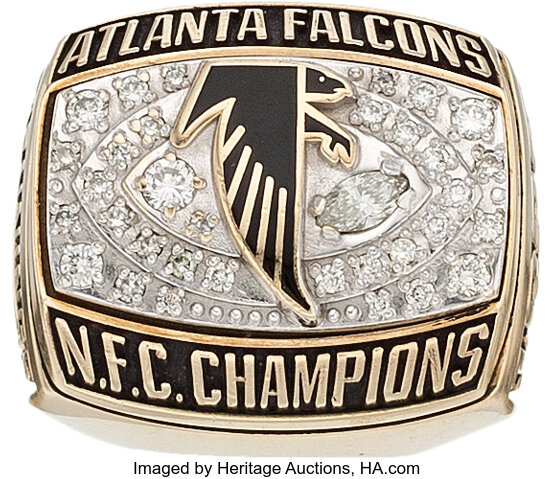 1998 Atlanta Falcons NFC Championship Ring. Football, Lot #82357