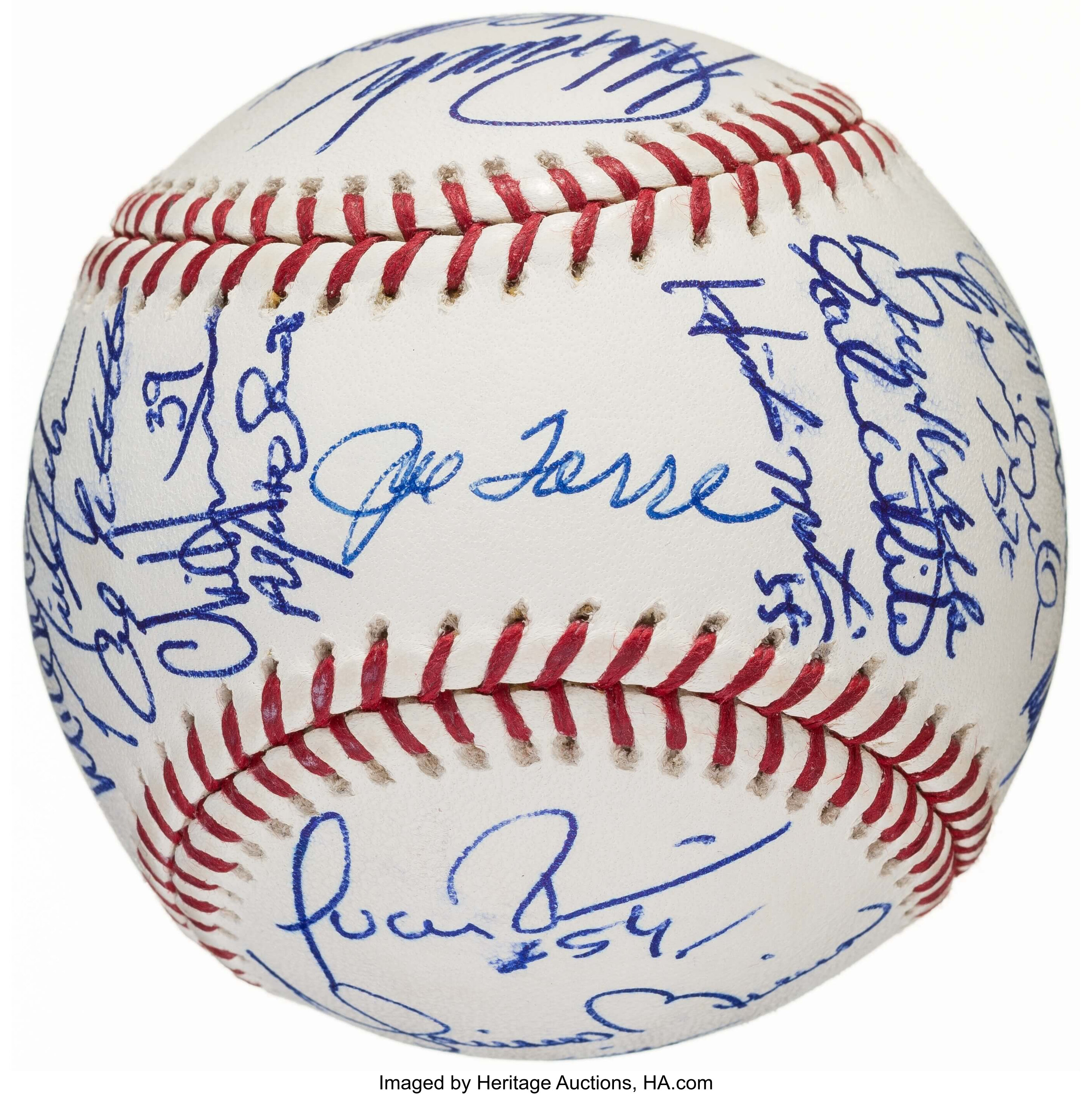 2003 New York Yankees World Series 30 Signatures Team Signed Game Ball MLB  COA - Got Memorabilia