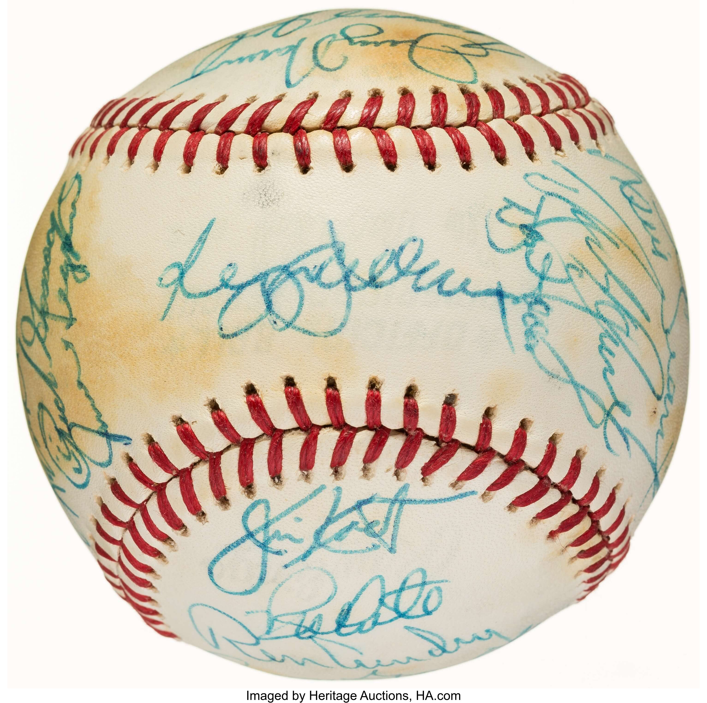 1979 New York Yankees Team Signed Baseball