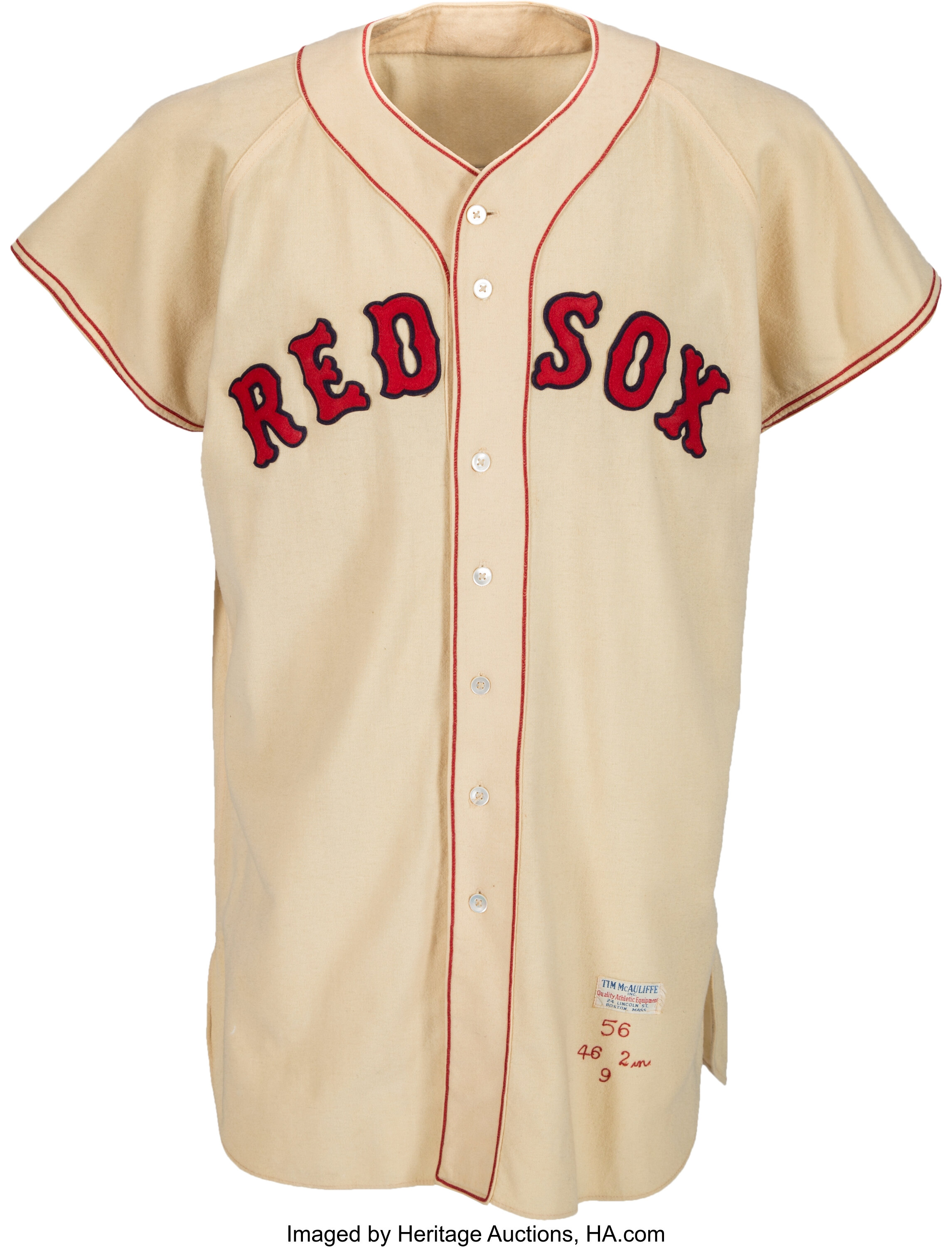 Ted Williams baseball jersey now selling at $47,500 with REA