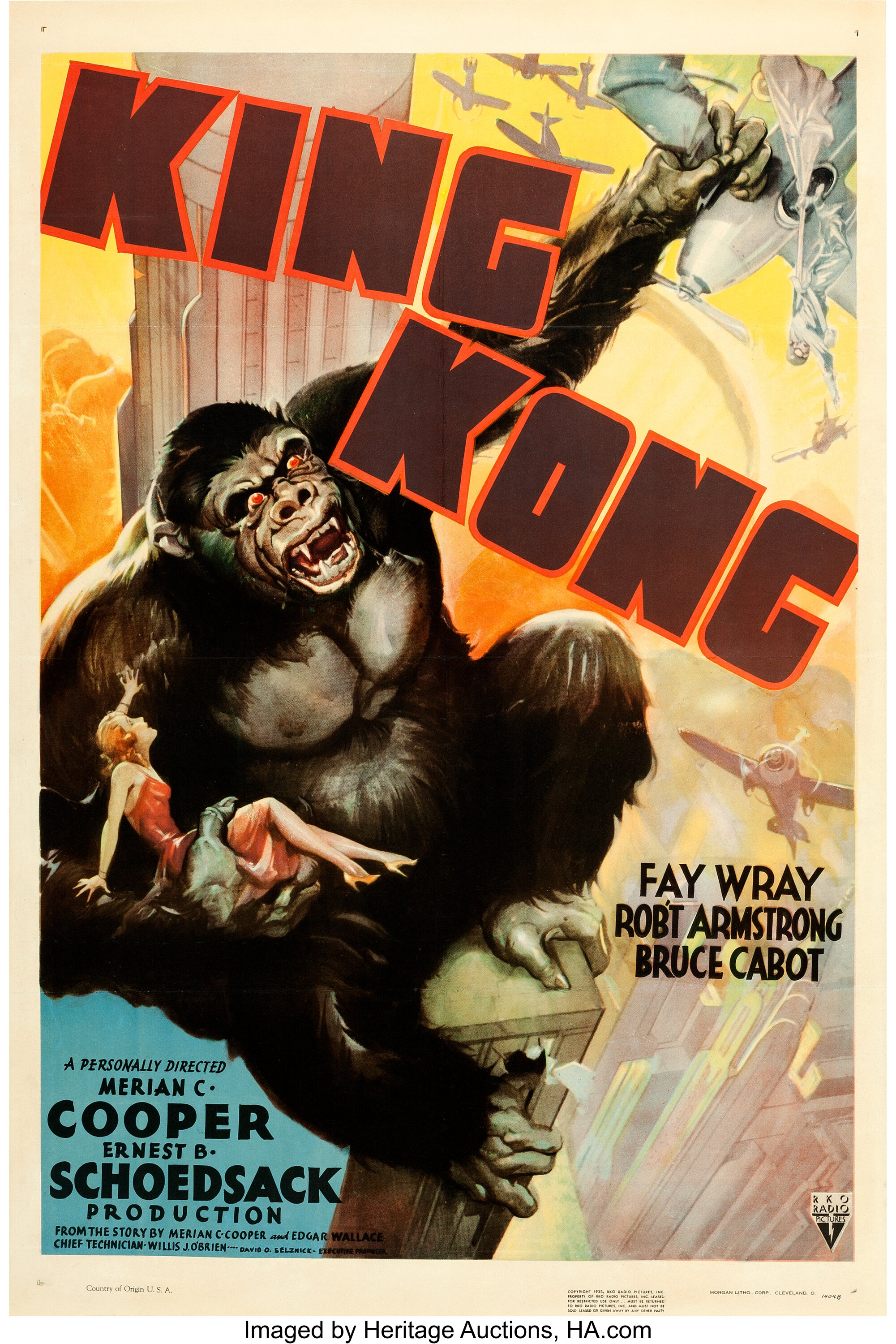 King Kong (RKO, R-1938). One Sheet (27