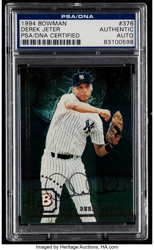 Sold at Auction: Derek Jeter Signed Bowman Card - Limited Edition