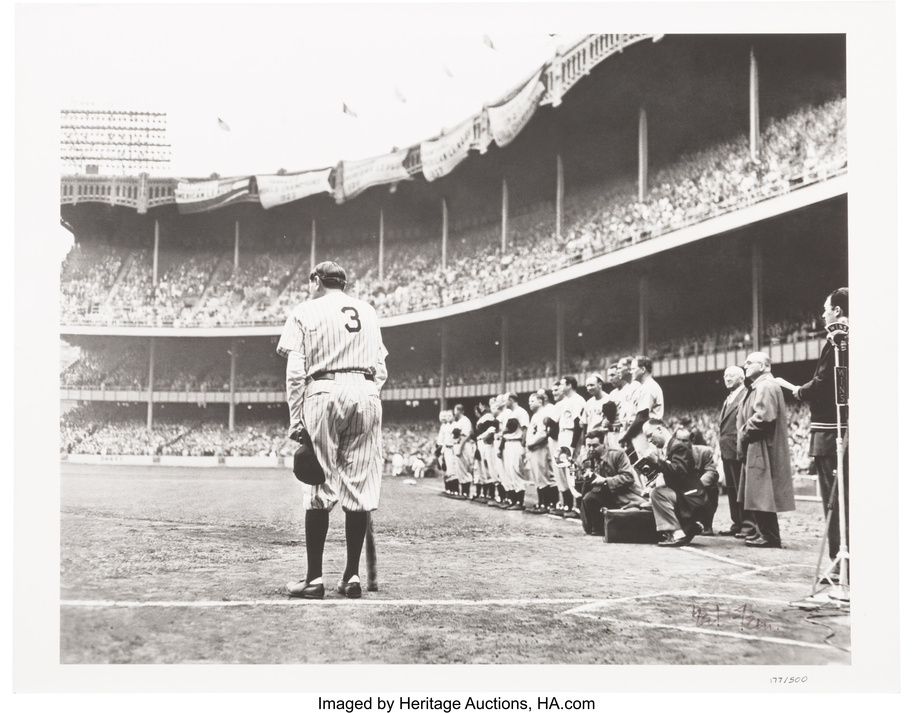 Nat Fein  Babe Ruth Retires No. 3– GALLERY M