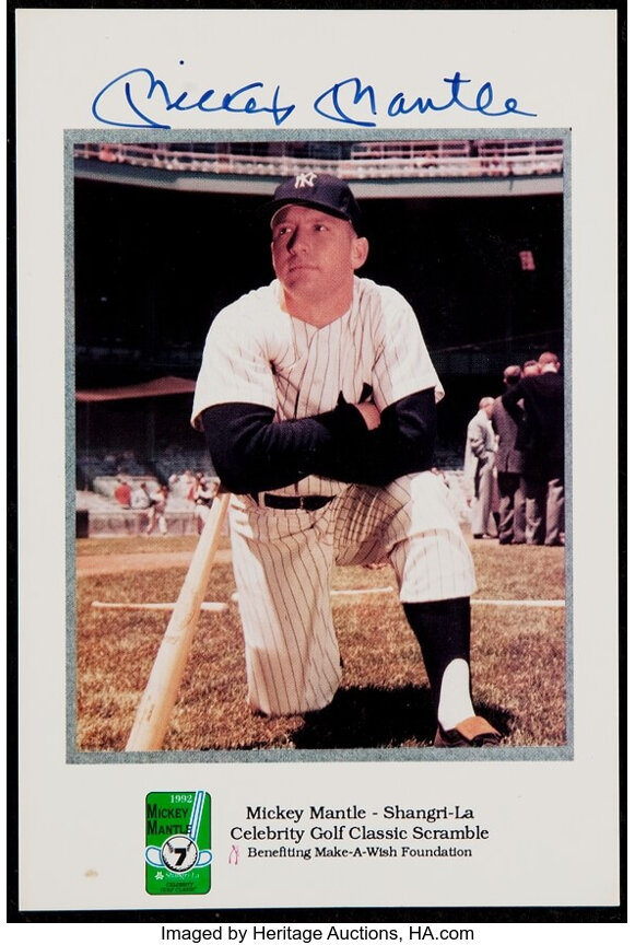 Unknown - Mickey Mantle Golfing Fine Art Print For Sale at 1stDibs