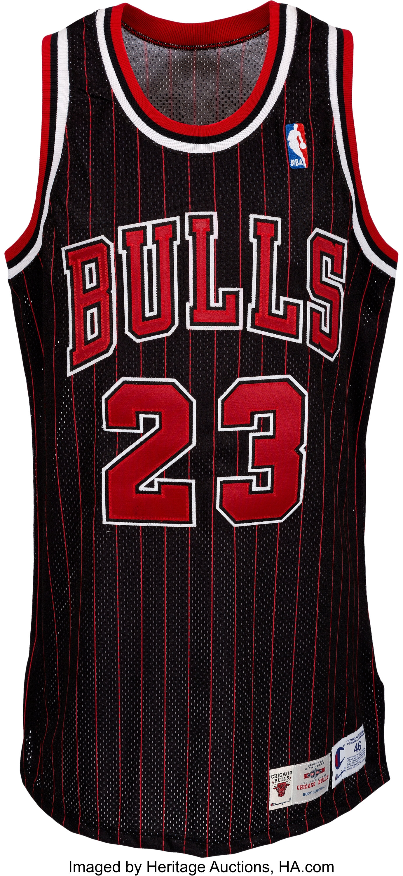 Michael Jordan Back Signed Chicago Bulls Home Jersey