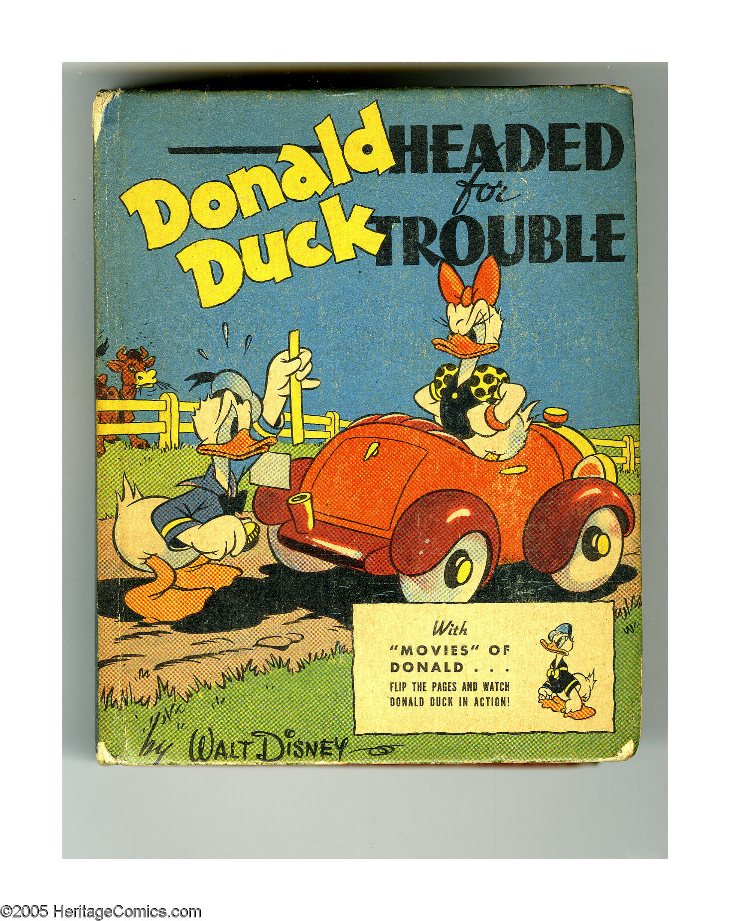 Better Little Book 1430 Donald Duck Headed For Trouble Whitman Lot 3446 Heritage Auctions