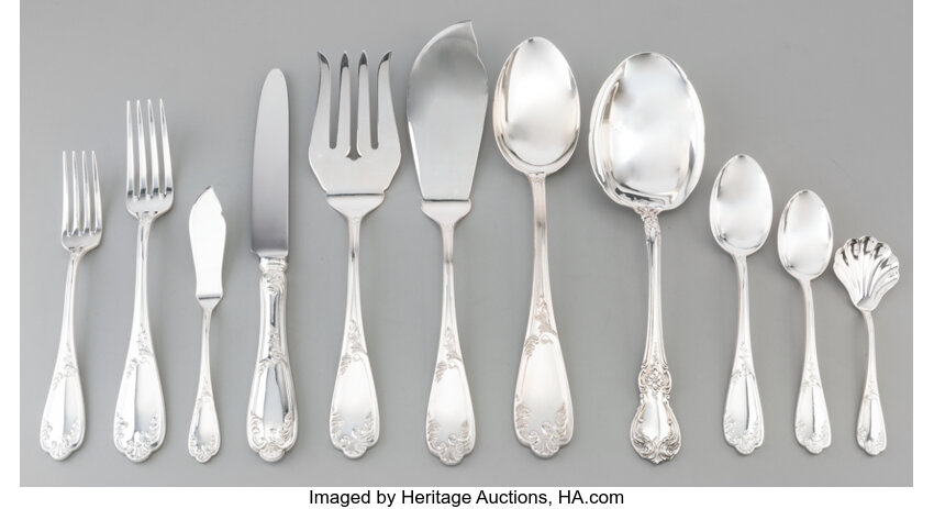 Sterling silver flatware 2025 value 2017