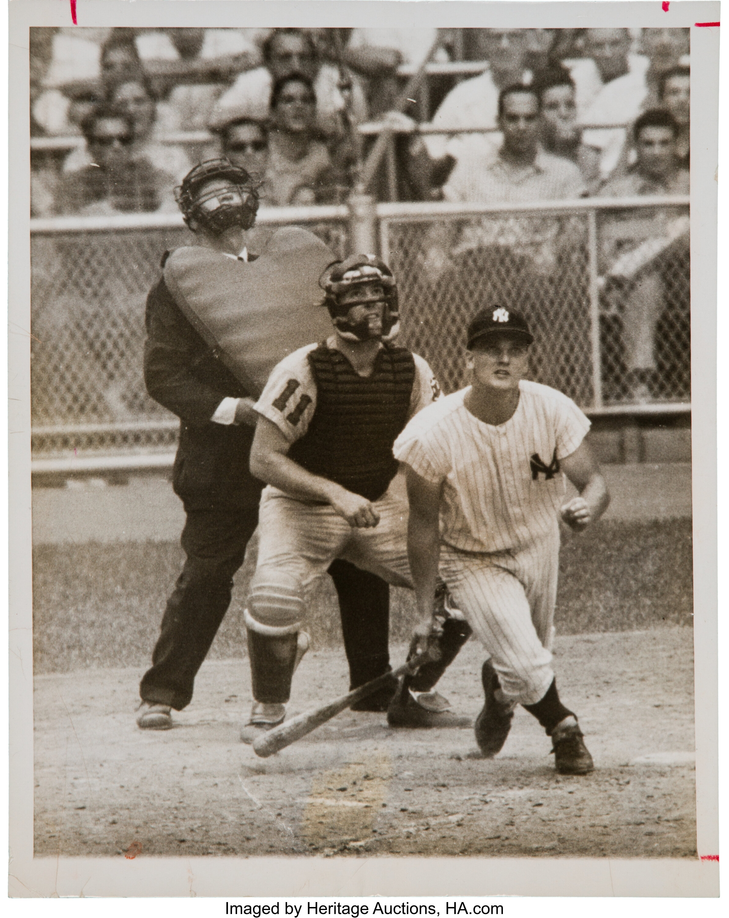 1961 Roger Maris 61st Home Run Original News Photograph, PSA/DNA, Lot  #50138